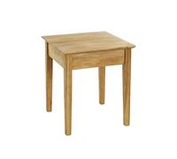 PEGANE Table d'appoint en Bois Massif huilé Coloris chêne - Longueur 45 x Profondeur 45 x Hauteur 52cm