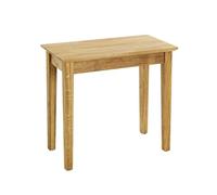 PEGANE Table d'appoint en Bois Massif huilé Coloris Chêne - Longueur 56 x Hauteur 52 x Profondeur 30 cm
