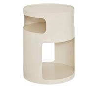 PEGANE Table d'appoint, Table Basse Ronde en Acier Blanc- Diamètre 32,5 x Hauteur 45 cm