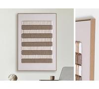 PEGANE Tableau Peinture à l'huile,Peinte à la Main Abstraite avec Cadre - Longueur 80 x Profondeur 4 x Hauteur 120 cm