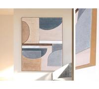 PEGANE Tableau Peinture à l'huile sur Toile,Peinte à la Main avec Cadre en Bois - Longueur 120 x Profondeur 4 x Hauteur 160 cm
