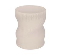 PEGANE Tabouret Table à café en oxyde de Magnesium, Coloris Sable - Diamètre 33 x Hauteur 40 cm