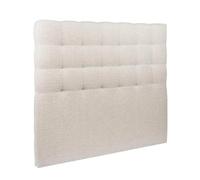 PEGANE Tête de lit capitonnée View en Tissu Haute qualité Coloris Beige - Largeur 160 x Longueur 122 cm