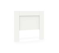 PEGANE Tête de lit Murale Chambre à Coucher Coloris Blanc - Longueur 100 x Hauteur 106 x Profondeur 2,2 cm