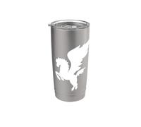 Pégase Cheval ailé Mythologie grecque Pegasos Gobelet isotherme en acier inoxydable double paroi