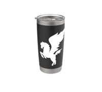 Pégase Cheval ailé Mythologie grecque Pegasos Gobelet isotherme en acier inoxydable double paroi