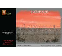 Pegasus 6520 Modèle Champs de Bataille Fil Fer Barbelé & 30 Embouts Set W 29ft