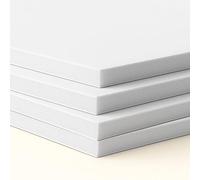 Pegasus Lot de 4 plaques rigides blanches A4 épaisseur 10 mm Alternative au carton plume, légère, imperméable et durable pour impression et affiche (A4-21 x 29,7 cm)