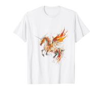 Pegasus Peinture graphique abstraite Oeuvre d'art Pegasus coloré T-Shirt