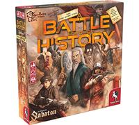 Pegasus Spiele 57702G A Battle Through History - Le Jeu de société Sabaton Bleu, Blanc et Rouge