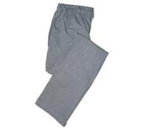 Pegasus Textiles Black & White Hounds Pantalon de Chef, Noir/Blanc, M Mixte