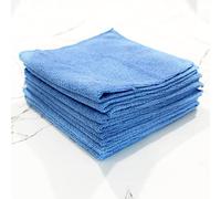Pegasus Textiles Lot de 10 Chiffons en Microfibre Bleu 40 x 40 cm