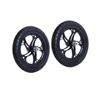 Pegciuho 1 Paire de Roues de Rechange pour Draisienne, Légères, pour Garçons et Filles, pour Entretien et Réparation, Roues D'entraînement Non Gonflables, Roue de Fleur de Prune