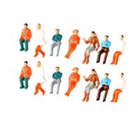 Pegciuho 14 Figurines Miniatures, Personnages, Maquettes, Scènes de Maison de Poupée Peintes à La Main, Figurines de Collection, Accessoires de pour Di, Échelle 1/75