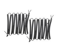 Pegciuho 2 Morceaux de Corde à Sauter en Hauteur, Barre Transversale, Bande élastique, Corde élastique, Pliable, Léger, Portable, équipement D'entraînement, Noir