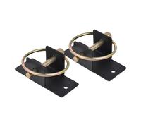 Pegciuho 2 Pièces Crochet Seau Eau Acier pour Cheval Support Mural Écurie Fermeture Rapide Utilisation Cheptel Équipement Alimentation Animaux Adapté à