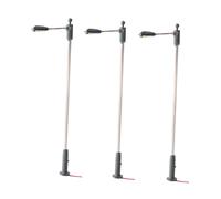 Pegciuho 3 Pièces Lampadaires Miniatures Train Lampadaire LED Chemin de Fer Maquette Décor Jardin Miniature Accessoire Lumière Diorama Réalisme, Style C