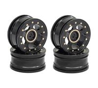 Pegciuho 4 Jantes En Laiton pour Crawler, Accessoires de Moyeu de Roue Professionnels et Pratiques, Pièces pour Voitures RC SCX30 1/30, Style A