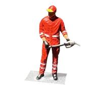 Pegciuho Accessoires Miniatures pour Station-service (échelle 1/64) - Diorama de Station-service En Résine Peinte à La Main - Accessoires à Monter Soi-même Pou, pompiste