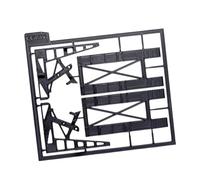 Pegciuho Accessoires pour Diorama Automobile à L'échelle 1:64 : Parking Reconstitué, Garage, Décoration Miniature Créative pour Présentation, Deux Ponts