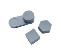 Pegciuho Accessoires pour Porte-craies de Billard : Boîte de Rangement Silencieuse et Compacte pour Embouts de Queue de Billard, avec Clip et Cubes de Craie, Gris