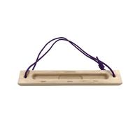 Pegciuho Barre de Traction Portable en Bois Massif avec Poignée pour Les Doigts, Accessoire D'entraînement à La Force de Préhension, 15 Mm 20 Mm 15 Mm