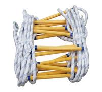 Pegciuho Échelle de Secours Incendie, échelle de Corde, échelle D'évacuation Incendie à Déploiement Rapide, échelle de Sauvetage d'urgence pour Bureaux, Longueur 8m