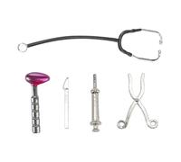 Pegciuho Ensemble D'accessoires de Soins pour Maison de Poupée à L'échelle 1/12 : Mini-stéthoscope, ...