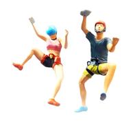 Pegciuho Figurines D'escalade à L'échelle 1:87, Modèles Humains, Collections, Dioramas En Résine, Accessoires de Cinéma, Scènes Miniatures, Accessoires, 2 Pièces