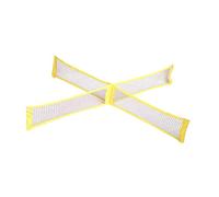 Pegciuho Filet de Volley-Ball et de Badminton 4 Voies, Filet de Volley-Ball Professionnel Portable, équipement de Sport Extérieur pour Pelouse et Jardin, 2 Mètres X 0.3 Mètre