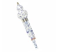 Pegciuho Flûte en Bambou pour Débutant Instrument à Vent Traditionnel Sept Trous Sonorité Pure Transition Douce Débutants Adaptée Étude Musique Maison Scènes Éducation, Acier Bleu+Blanc