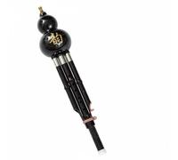 Pegciuho Flûte en Bambou pour Débutant Instrument à Vent Traditionnel Sept Trous Sonorité Pure Transition Douce Débutants Adaptée Étude Musique Maison Scènes Éducation, Acier Noir+C