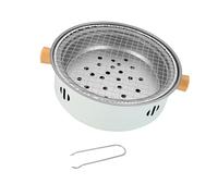 Pegciuho Four à Barbecue, Ustensiles de Cuisine, Chauffage, Rôtissoire, Barbecue, Four à Thé pour Pique-Nique, Cuisine, Randonnée, Blanc