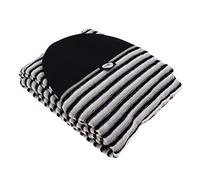 Pegciuho Housse de Protection pour Planche de Surf de 1,5 à 3,2 M, Légère et Extensible, avec Cordon de Serrage et Nez Pointu Rembourré, Noir Gris, 7.8ft