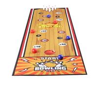 Pegciuho Jeu de de Table, Jeu Familial pour Enfants et Adultes, Jeu de Palets pour La Motricité, Jeu de Fête pour Les Soirées de Jeux, Jeu D'intéri, Tapis de quilles