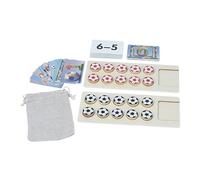Pegciuho Jeu de Mathématiques Jouet Mathématiques Apprentissage Puzzle Compter Calcul Cognition en Bois Papier Fonction d'Addition pour Enfants Garçons Filles