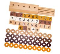 Pegciuho Jeu en Bois pour L'apprentissage de L'arithmétique et des Mathématiques, Jeu D'addition et de Soustraction pour Les Enfants D'âge Prés