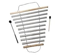 Pegciuho Jeu Sonore de Méditation, Instrument de Percussion Musicale à 9 Tonalités, Outil Pédagogique pour L'organisation de La rgent