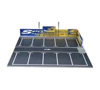 Pegciuho Kit D'accessoires de pour Maquette de Parking à L'échelle 1:64, Maquette de Rue, Bâtiments Miniatures, Style B