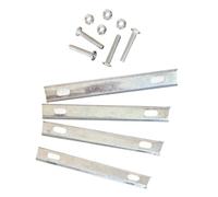 Pegciuho Kits de Fixation pour Panier Arrière de Vélo, Accessoires D'installation pour Panier Arrière de Vélo, Support Portable Multifonctionnel, 4 pièces Joints Fixes