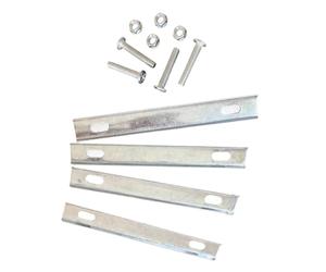 Pegciuho Kits de Fixation pour Panier Arrière de Vélo, Accessoires D'installation pour Panier Arrière de Vélo, Support Portable Multifonctionnel, 4 pièces Joints Fixes