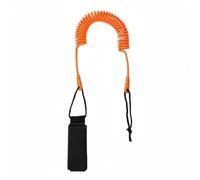 Pegciuho Laisse de Planche de Surf Laisse Paddle Laisse Corde de Jambe en TPU Enroulée Flexible Raccord Fiable pour Garder Le Contrôle Adaptée aux Sorties Loisirs sur l'eau Surf Kayak, Orange
