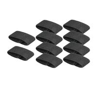 Pegciuho Lot de 10 Anneaux élastiques pour Ceinture, Accessoires de Randonnée, en Nylon pour Pantalons, Sangles de Ceinture pour Sacs à Dos, Noir