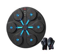 Pegciuho Machine D'entraînement de Boxe Musicale, Cible Murale électronique, équipement de Boxe Sanda avec Gants, Noir