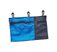 Pegciuho Organisateur de Hamac, Sac de Rangement Pliable et Coulissant, 5 Poches, Conteneur de Rangement Suspendu Portable, Pochette Suspendue pour Le Camping, Bleu