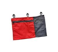 Pegciuho Organisateur de Hamac, Sac de Rangement Pliable et Coulissant, 5 Poches, Conteneur de Rangement Suspendu Portable, Pochette Suspendue pour Le Camping, Rouge
