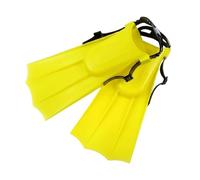 Pegciuho Palmes de Plongée pour Initiation Natation Activité Baignade Conception Légère EVA Ajustement Talon Facilité d'Utilisation Adaptées Centres Loisirs Découverte Pêche sous-Marine , Yellow