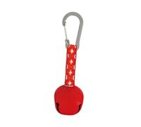 Pegciuho Porte-clés Clochette Ours, Son d'urgence, Sac à Dos, Pendentif, Survie, Pêche, Vélo, Randonnée, Ski, Rouge
