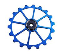Pegciuho Poulie de Arrière, Roulement en Céramique de Qualité, de Arrière pour Vélo de Route avec Bague de Réduction de La Taille D, Bleu