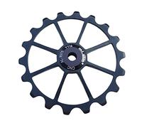 Pegciuho Poulie de Arrière, Roulement en Céramique de Qualité, de Arrière pour Vélo de Route avec Bague de Réduction de La Taille D, Noir